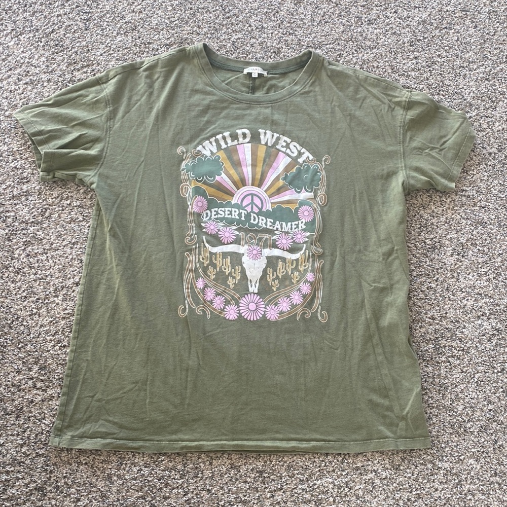 Ultra flirt, size XL, wild west desert dreamer, T-shirt, hundred percent cotton.
